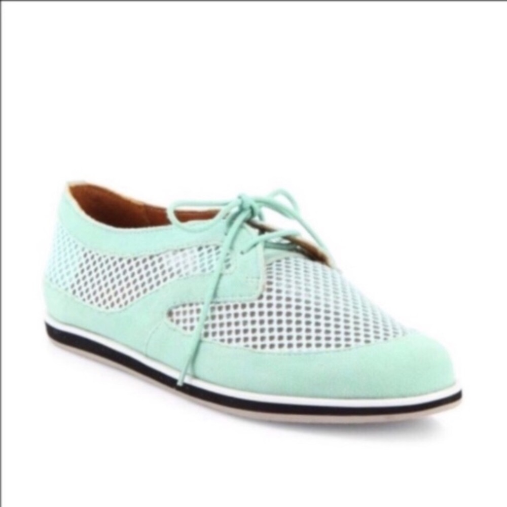 Rebecca Minkoff Sylvie Suede & Mesh Oxfords Sz 9
